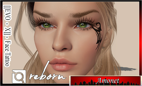 Second Life Marketplace - Tattoo Tribal Face EVO X